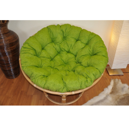 Polstr deluxe na křeslo papasan 110 cm - světle zelený melír Polstr deluxe na křeslo papasan 110 cm - světle zelený melír