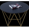 Konferenční stolek LIAM Zlatý+Černý