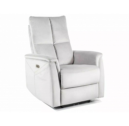 Polohovatelné křeslo NEPTUN M, Světle šedý Bluvel 03