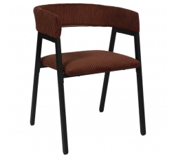 Židle Scott terakota/černý manšestr