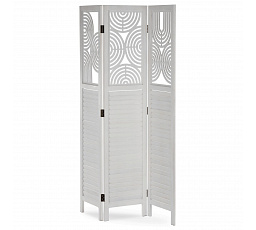 Paraván, dřevo, bílá, EF-L175 WT