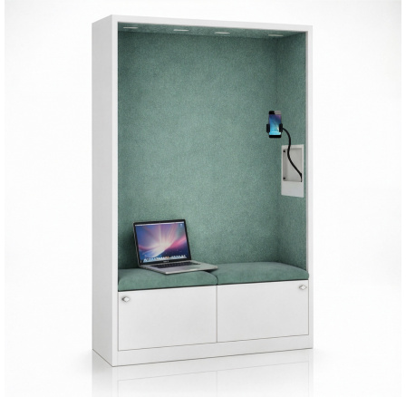 Sally 1150mm korpus Bílý - sedák Zelený