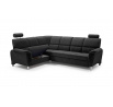 Rohová sedací souprava DIANA, Velva Black, Pravá
