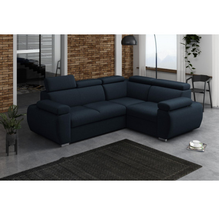 Rohová sedací souprava Bodie P - modro/černá Rohová sedací souprava Bodie P - modro/černá