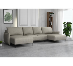 Sedací souprava Santino U hnědošedá