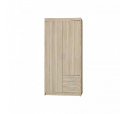 Šatní skříň Enja 2D3S, dub sonoma
