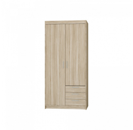 Šatní skříň Enja 2D3S, dub sonoma