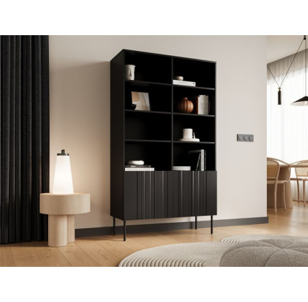 ISLA regál 100 černý mat (1 ks)=2 str. )