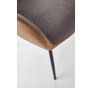 Jídelní židle K392, šedá/hnědá