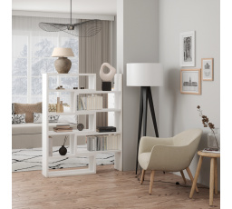 Regál KARDAL Bílý+Bílý