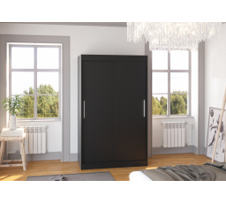 Posuvná skříň COLLIN 120 Černá+Černá