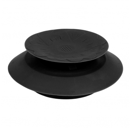 Silikonová zátka do dřezu černá