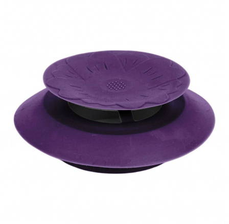 Silikonová zátka do dřezu fialová