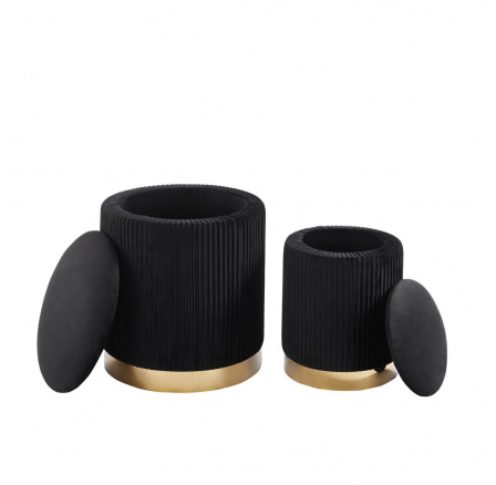 Taburety sada 2 ks. černé P4-FXJG Taburety sada 2 ks. černé P4-FXJG