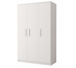 Šatní skříň 3D OMEGA I - 19, Bílá/Bílá