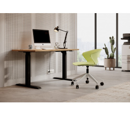 Stůl s nastavitelnou výškou MALLO Černý+Šedý