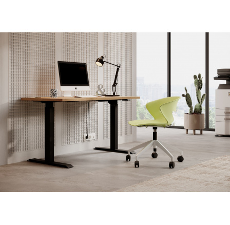 Stůl s nastavitelnou výškou MALLO Černý+Šedý Stůl s nastavitelnou výškou MALLO Černý+Šedý