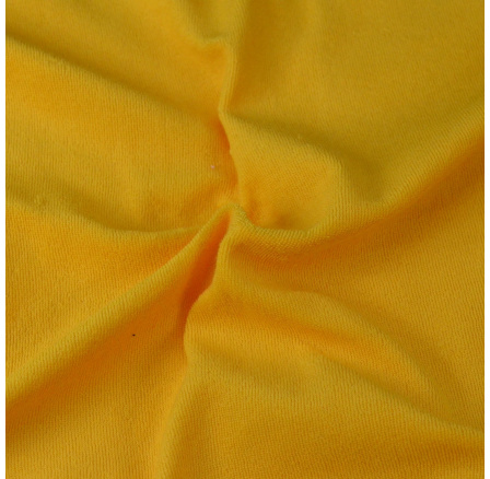 Froté prostěradlo sytě žluté 160x200