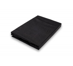 Napínací saténové prostěradlo černé 160x200