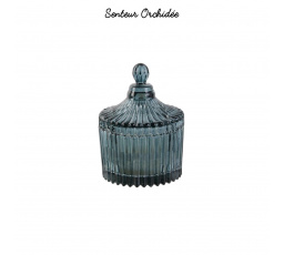 Svíčka z bohémského skla zelená