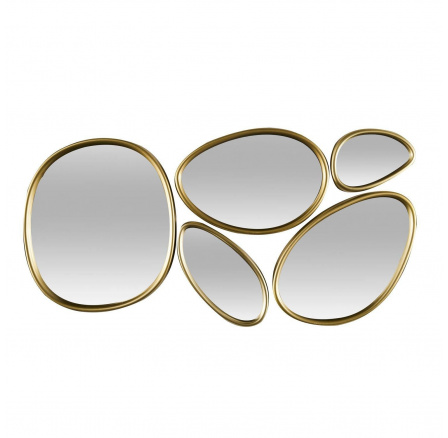 Sada 5 zrcadel Organic Shape zlaté