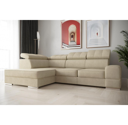 Rohová sedací souprava ROYAL I 260×185 - levá, béžová