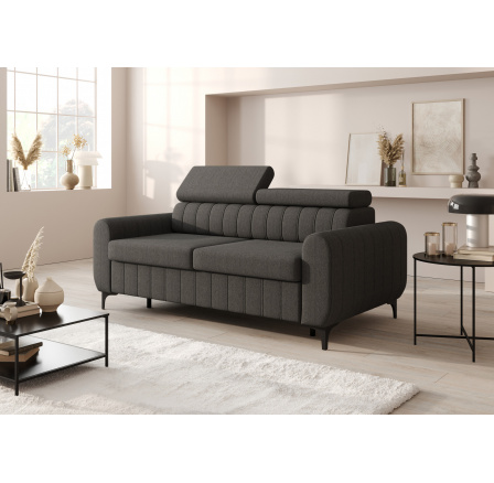 Sofa ZOYA 180 cm s italským rámem - tmavě šedá