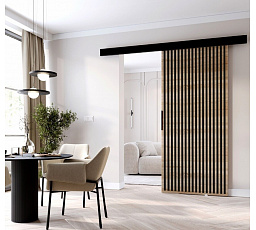 Posuvné dveře STANDART MIX L80, Sonoma/Černá