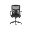 Křeslo kancelářské York Síť černá s područkami bez podhlavníku