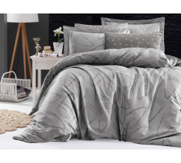 Saténový povlak na polštář Rovena grey 50x50