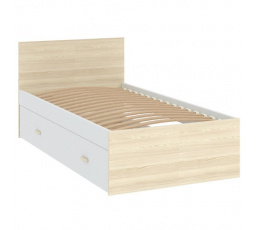 Dětská postel GOODY, Bílá/Akácie