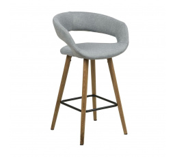 Barová stolička Grace low světle šedá