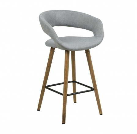 Barová stolička Grace low světle šedá