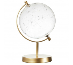 Dekorace skleněný glóbus Constellations zlatý