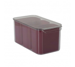 Trojitá nádoba na skladování v lednici bordová