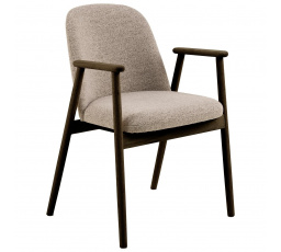 Židle Leo béžová / dub kouřový Monza 60