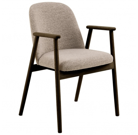 Židle Leo béžová / dub kouřový Monza 60