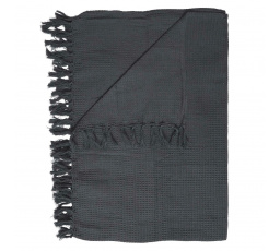 Přehoz/Pléd Waffle antracitový 150x200cm