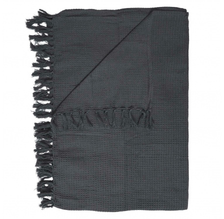 Přehoz/Pléd Waffle antracitový 150x200cm