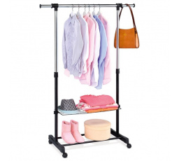 Stojan na šaty, kov, černá, ABD-1216 BK