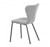 Jídelní židle, stříbrná, látka, CT-S8010 SIL2