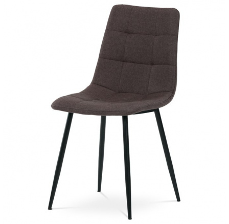 Jídelní židle, hnědá, látka, DCL-974 BR2