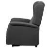 Polohovací křeslo, elektrické kabelové ovládání, šedá, látka, TV-1192 GREY2