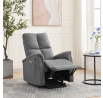 Polohovací křeslo, elektrické zabudované ovládání, šedá, látka, TV-929 GREY2