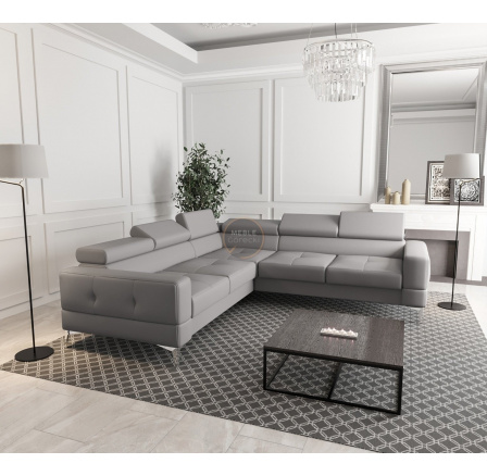 Rohová kožená sedací souprava TOSCANIA MAX 250×250 - pravá, pravá kůže - volitelná barva