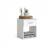 Noční stolek SID 1S, Bílá