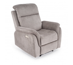 GALEON relaxační křeslo s funkcí elektrického sklápění, popelavé (1p=1ks)