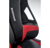 Kancelářské křeslo NITRO ekokůže / látka, černá / červená
