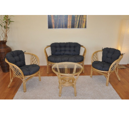 Polstry na soupravu Bahama velká komplet tmavě šedý melír