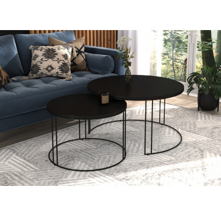 Konferenční stolek 2v1 ETTA Černý+Černý